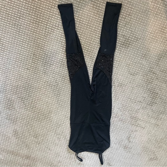 Weissman Black Sequin Unitard and Purple Sequin Dance Jacket size 10-12 - Picture 8 of 10